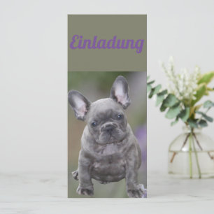 French Bulldog Invitation