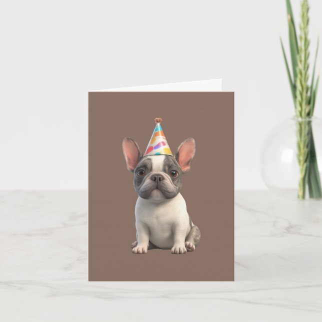 French Bulldog Invitation Card (Front)