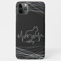 French Bulldog  is Heartbeat Cool Minimal Dog Love