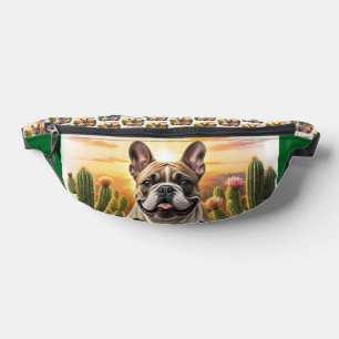 French Bulldog Kaktus Französische Bulldogge Bum Bags