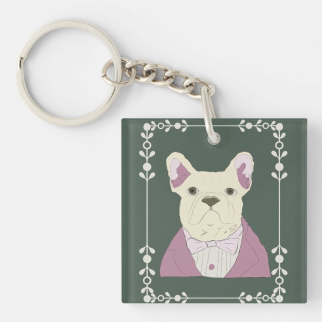 French Bulldog Key Ring (Front)