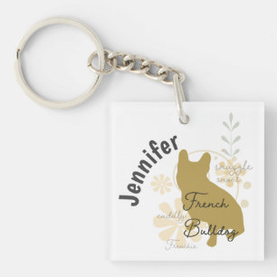 French Bulldog Key Ring