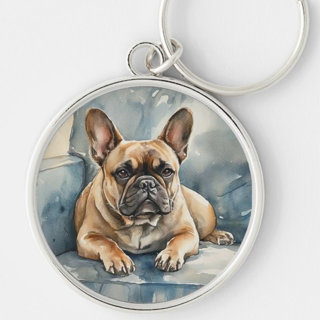 French Bulldog Key Ring (Front)