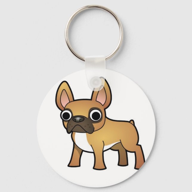 French bulldog key ring (Front)