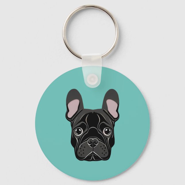 French Bulldog Key Ring (Front)