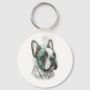 French bulldog key ring