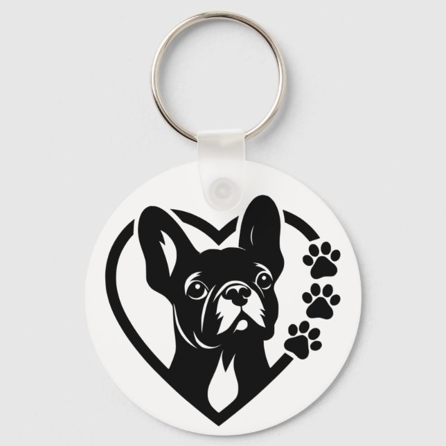 French Bulldog Key Ring (Front)