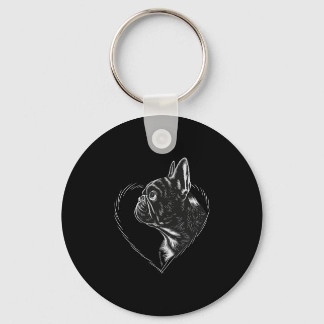 French Bulldog Key Ring (Front)