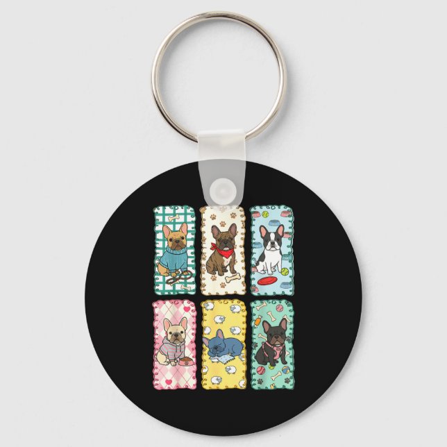 French Bulldog Key Ring (Front)