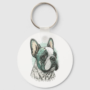 French bulldog key ring