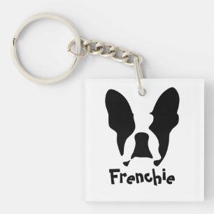French bulldog  key ring