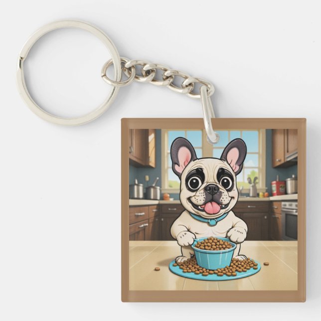 French Bulldog Keychain (Front)