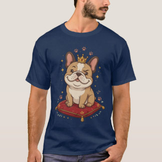 French Bulldog King Cute Frenchie Dog Lover Gift T-Shirt