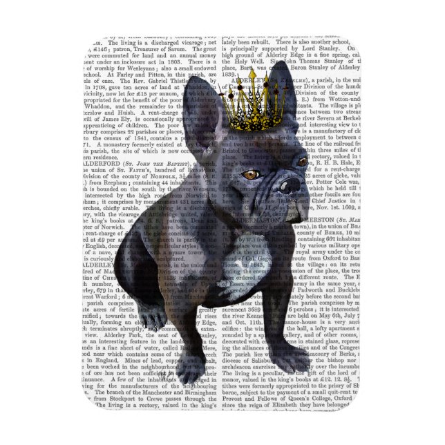 French Bulldog King Magnet (Vertical)