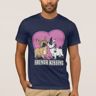 French (bulldog) Kissing T-Shirt