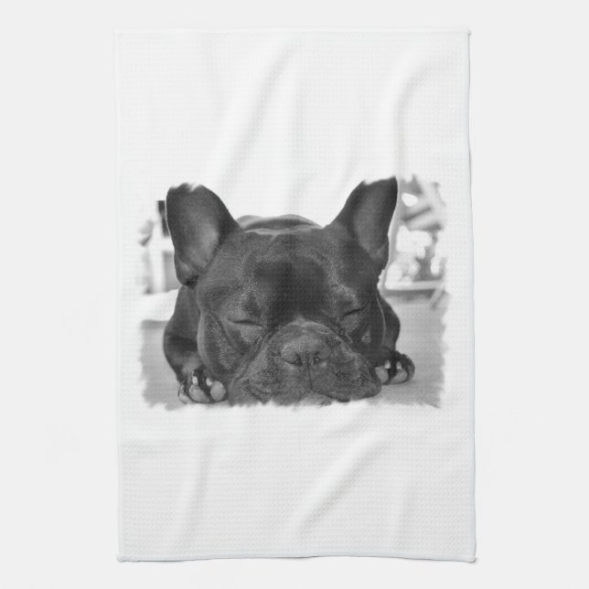 French Bulldog Kitchen Towel (Vertical)