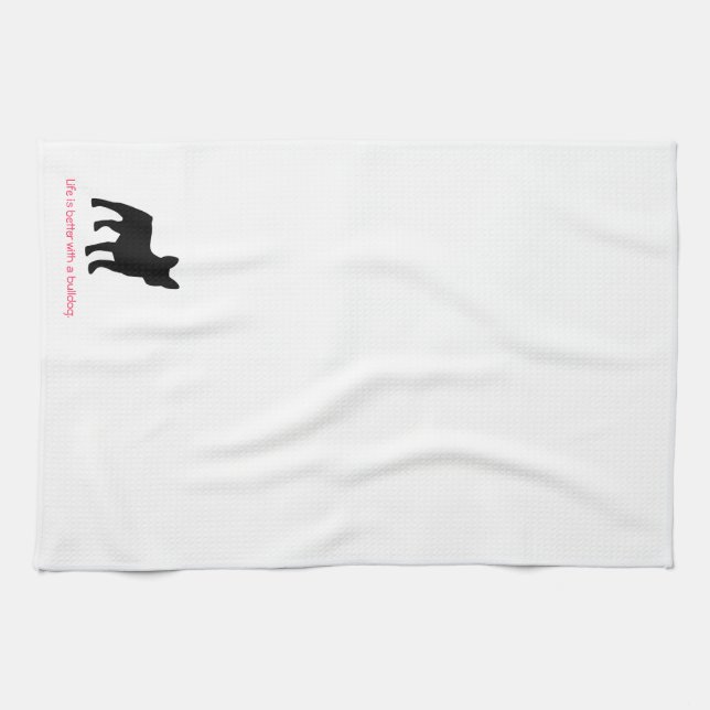 French Bulldog Kitchen Towel 16" x 24" (Horizontal)