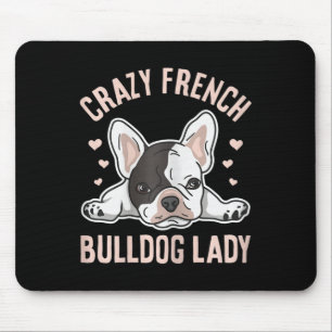 French Bulldog Lady Design For Your Frenchie Wife  Mouse Pad