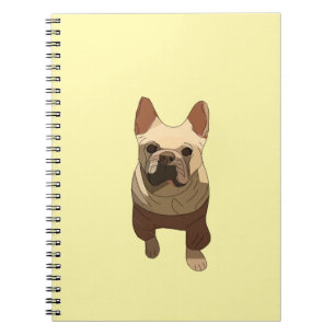 French Bulldog, Lavender Purple Notebook