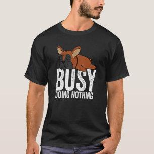 French Bulldog Lazy Boys Girls T-Shirt