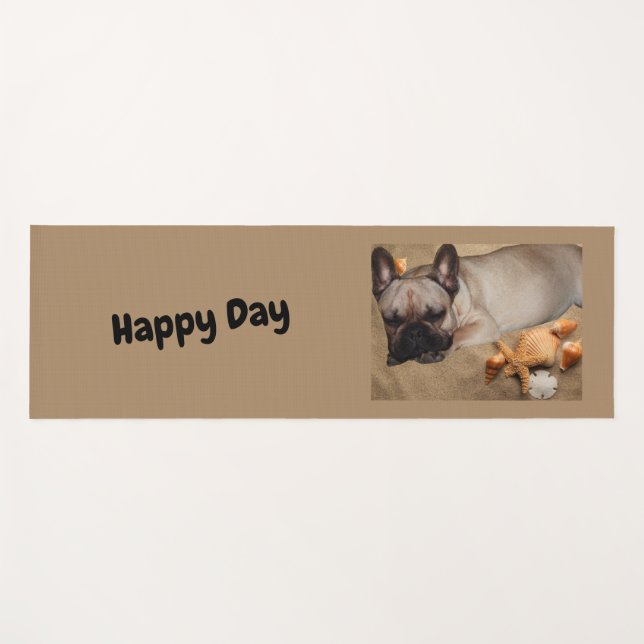 French Bulldog Leisure French Bulldog Yoga Mat (Front (Horizontal))