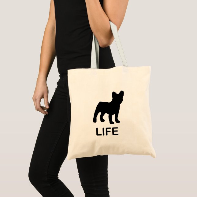 french bulldog life tote bag (Front (Product))