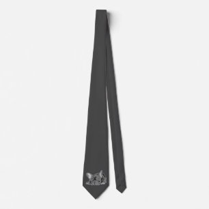 French Bulldog Lines Tie