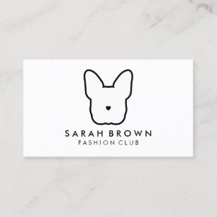 French Bulldog Logo Frenchies Business Card