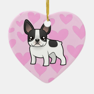 French Bulldog Love (add your own message) Ceramic Tree Decoration