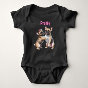 French Bulldog Love French Bulldog Baby Bodysuit