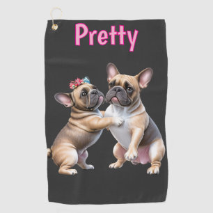 French Bulldog Love French Bulldog Golf Towel