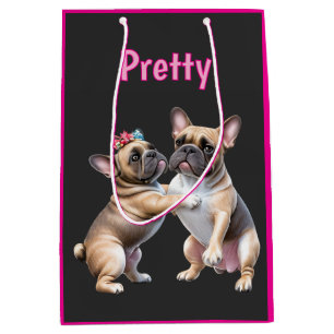 French Bulldog Love French Bulldog Medium Gift Bag