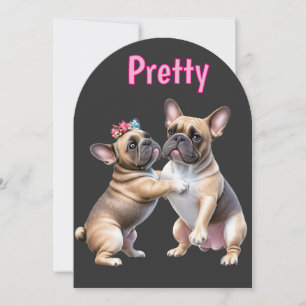 French Bulldog Love French Bulldog Save The Date
