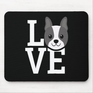 French Bulldog   Love Frenchie Good Gift Dog Lover Mouse Pad