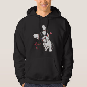 French Bulldog Love Is Cute Frenchie Dog Mum Chris Hoodie
