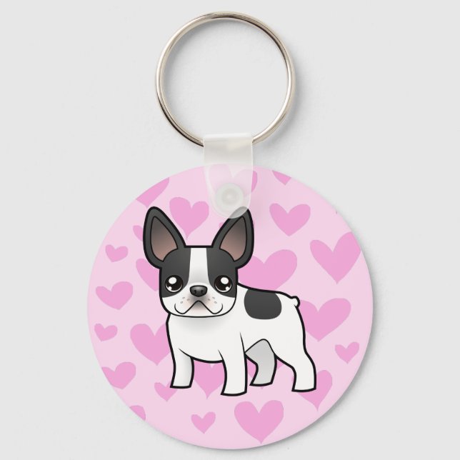 French Bulldog Love Key Ring (Front)