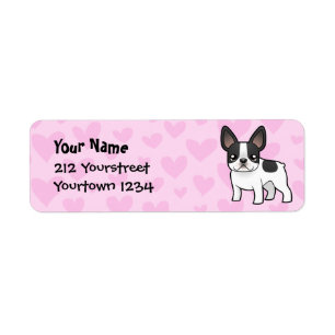 French Bulldog Love Return Address Label