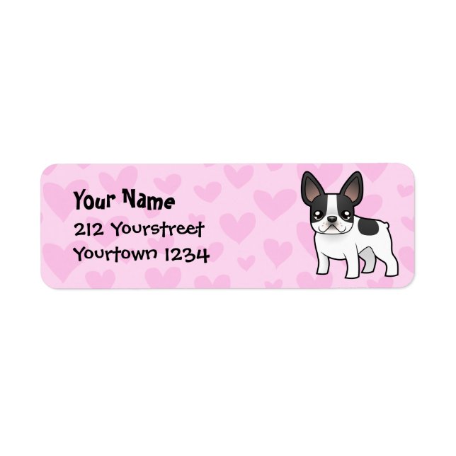 French Bulldog Love Return Address Label (Front)