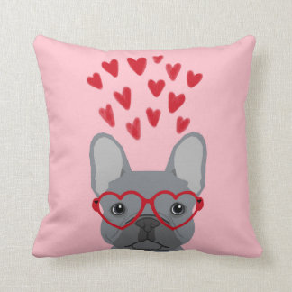 French Bulldog Love Valentines PIllow