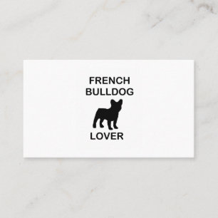 french bulldog lover business card
