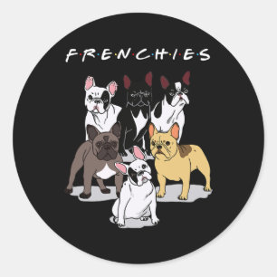 French Bulldog Lover Classic Round Sticker