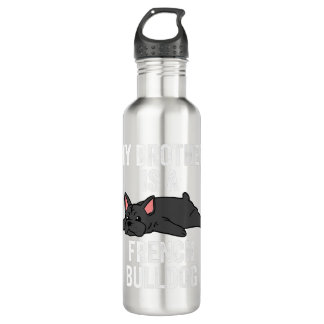 French Bulldog Lover Girl Water Bottle Gifts 