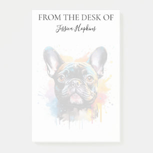 French Bulldog Lover Monogrammed Dog Post-it Notes