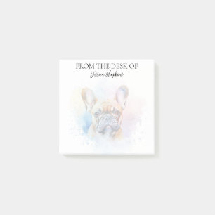 French Bulldog Lover Monogrammed Dog Post-it Notes