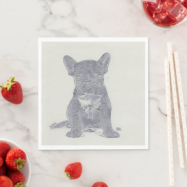 French Bulldog Lover Napkin (Insitu)