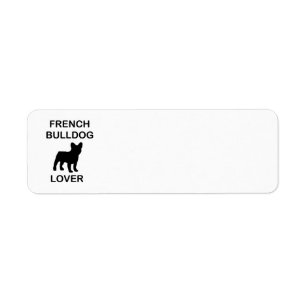 french bulldog lover return address label