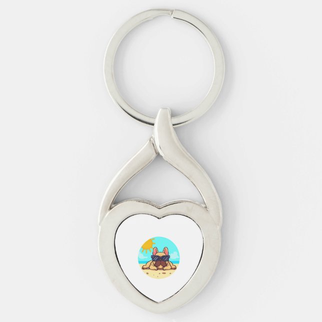 French Bulldog Lovers Key Ring (Front)