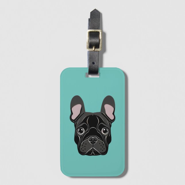 French Bulldog Luggage Tag (Front Vertical)