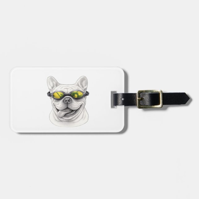 French Bulldog Luggage Tag (Front Horizontal)