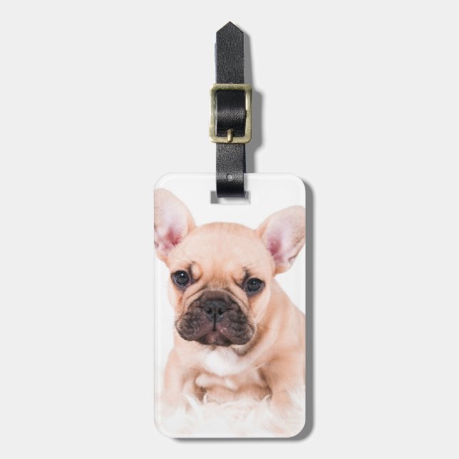 French Bulldog Luggage Tag (Front Vertical)